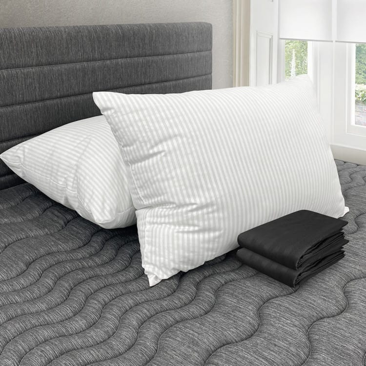 Combo 2 Almohadas Polycotton + Fundas