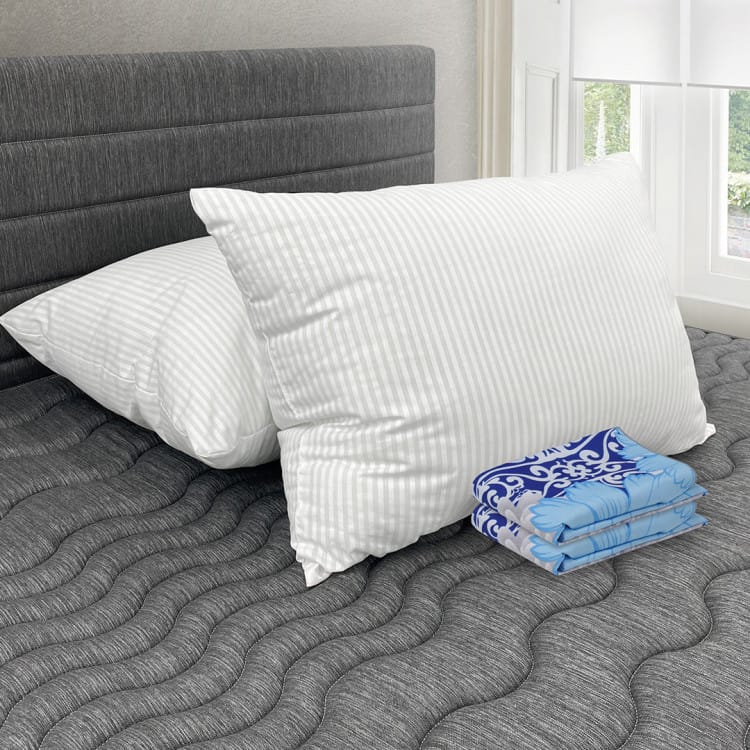 Combo 2 Almohadas Polycotton + Fundas