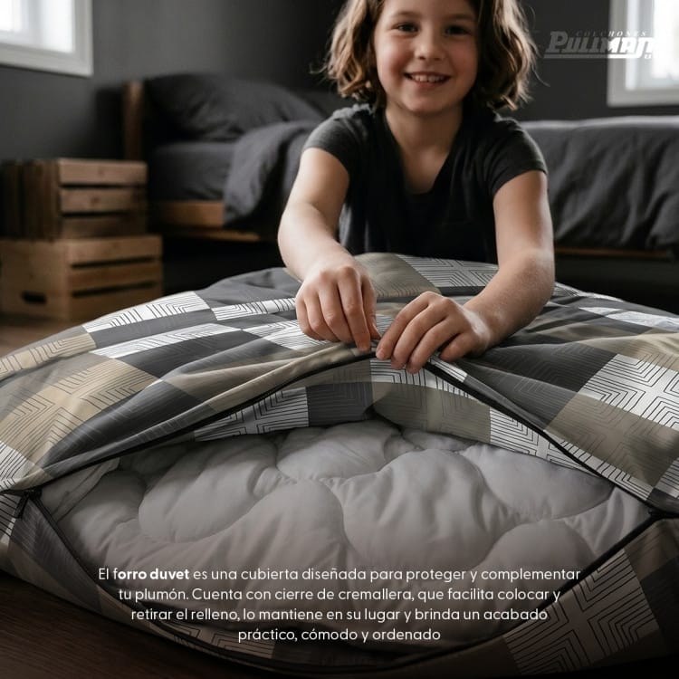 Juego Forro Duvet Sábana Disperso