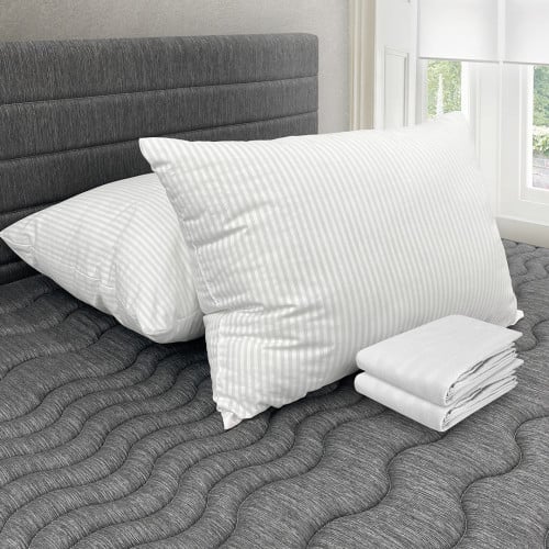 Combo 2 Almohadas Polycotton + Fundas