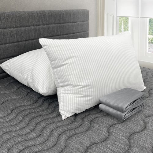Combo 2 Almohadas Polycotton + Fundas