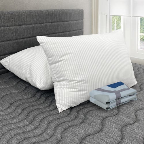 Combo 2 Almohadas Polycotton + Fundas