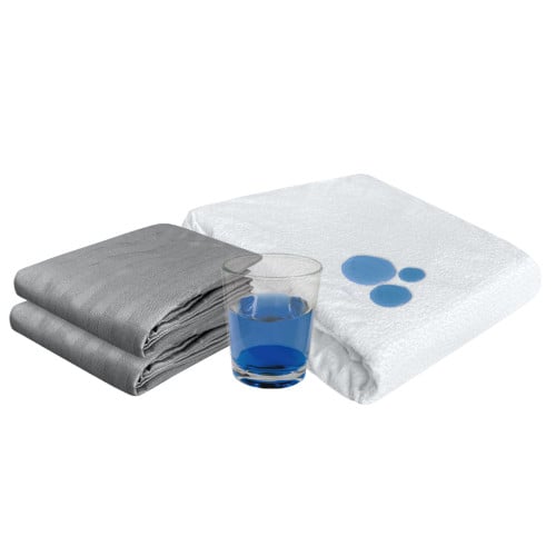 Combo Protector Impermeable de Colchón + 2 Fundas de Almohada