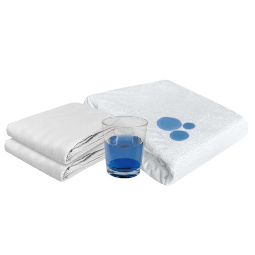Combo Protector Impermeable de Colchón + 2 Fundas de Almohada