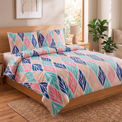 Juego Forro Duvet Sábana Disperso